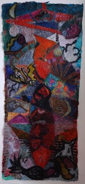 The Mermaids's Dream
Mixed media on Nepalese paper, 135 x 59cm The Mermaids's Dream
Mixed media on Nepalese paper, 135 x 59cm